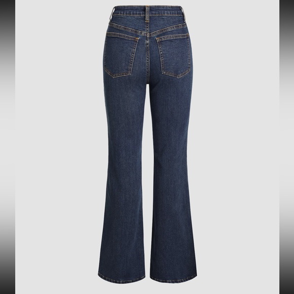 NWOT Split Hem Flare High Waisted Stretch Denim Jeans - Picture 3 of 7